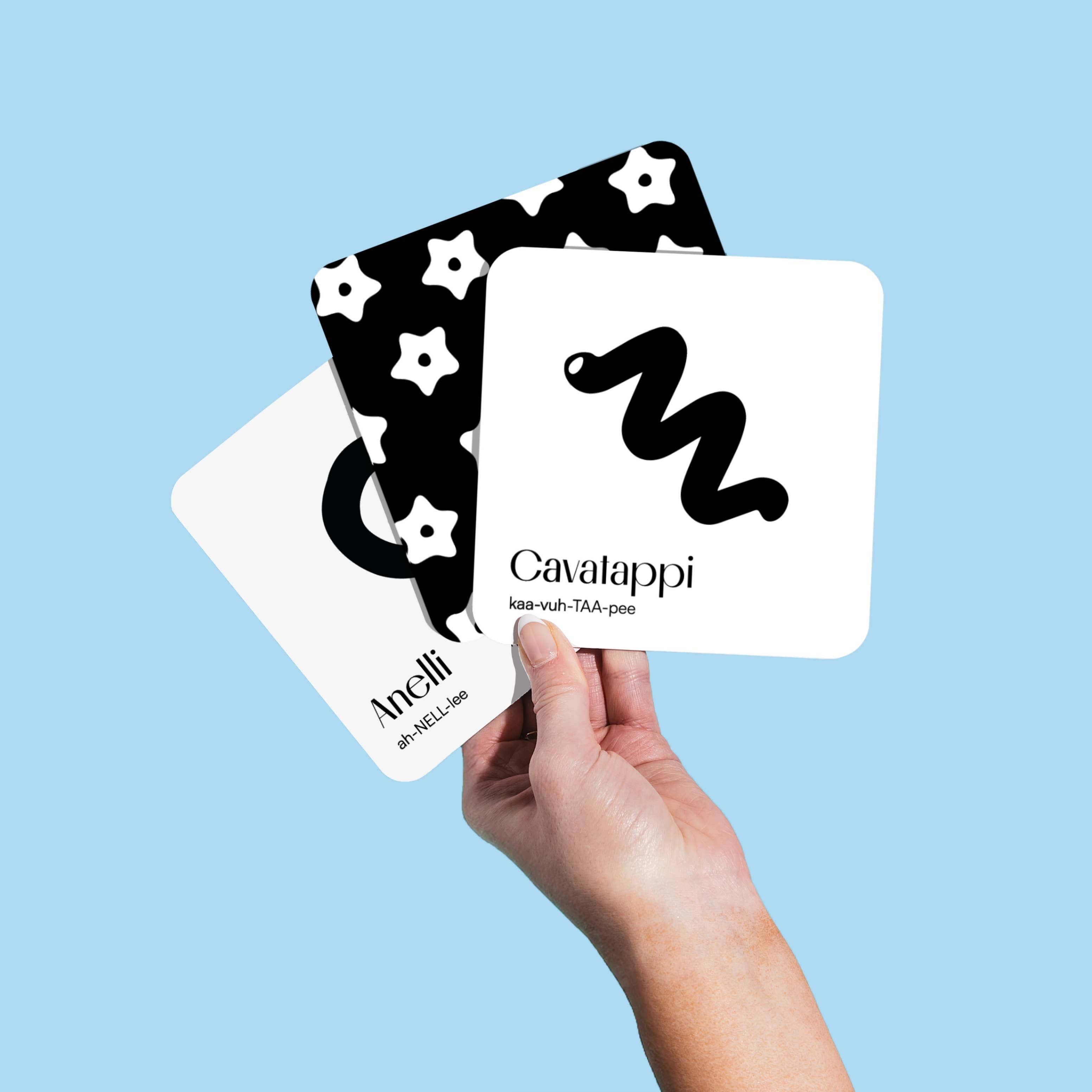 Chunky Deli - Wholesale Learning Cards - Kids & Baby - Pasta for Baby High-Contrast Art Cards6