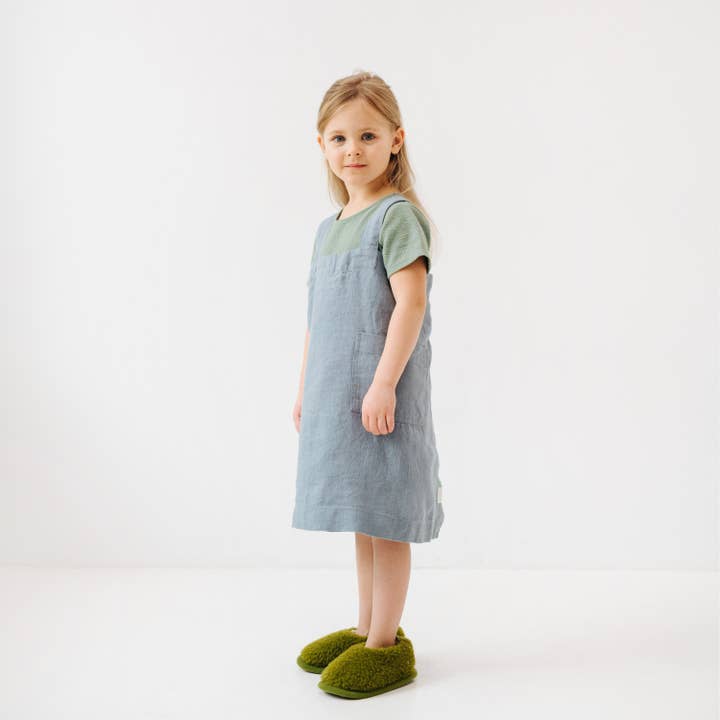 Linen Tales - Wholesale Apron - Kids - Kids Linen Pinafore Apron in Various Colors