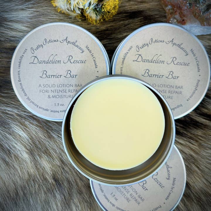 Pretty Potions Apothecary - Vente Lotions solides - Barre de sauvetage Dandelion Rescue1