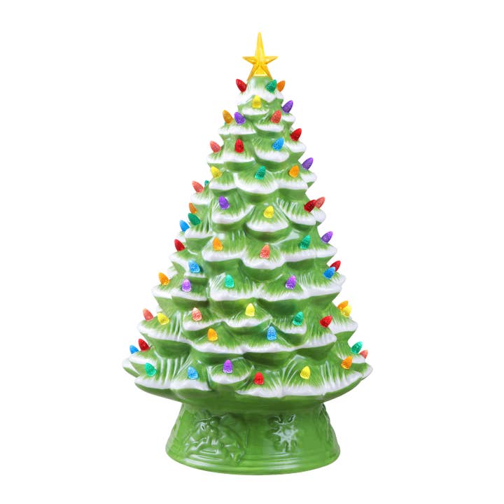 Mr. Christmas - Wholesale Christmas Decoration - 18 in. Nostalgic Ceramic Tree - Lime Green