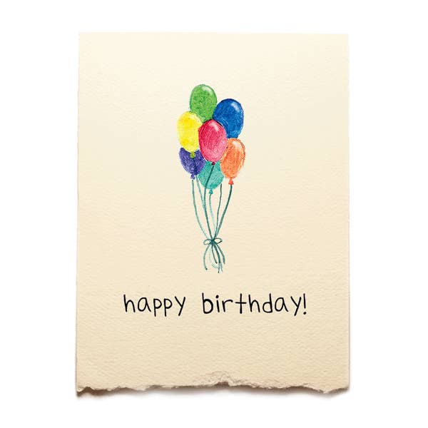 Piccola Arte - Wholesale Birthday Card - Get Well - Balloons