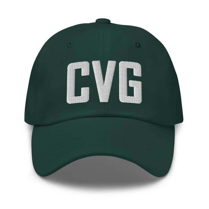 CRE PYT - Vente Casquette de baseball – unisexe - Casquette de papa brodée avec le code aéroport CVG Kentucky3