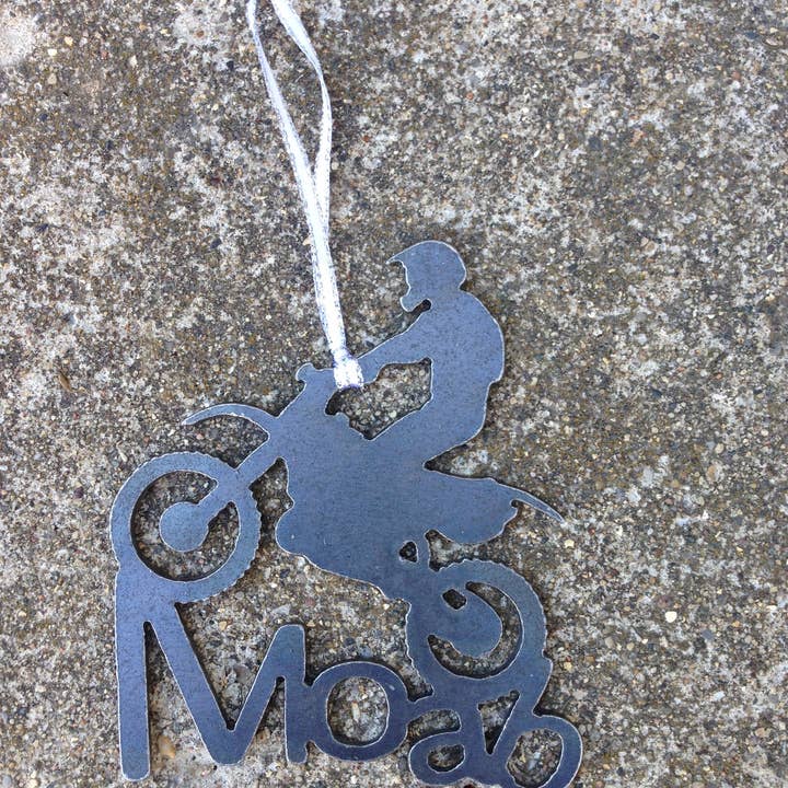 Burke Metal Work - Wholesale Ornament - Moab Dirt Bike Ornament