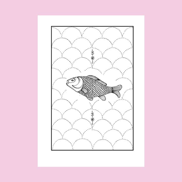 Outline Card 2026 - Fish for wholesale by Rosie Wonders