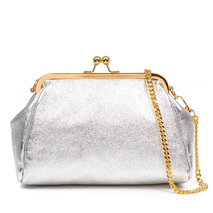 Ambivere handbag. Genuine leather suede lacquered finish. for wholesale by FIRENZE ARTEGIANI