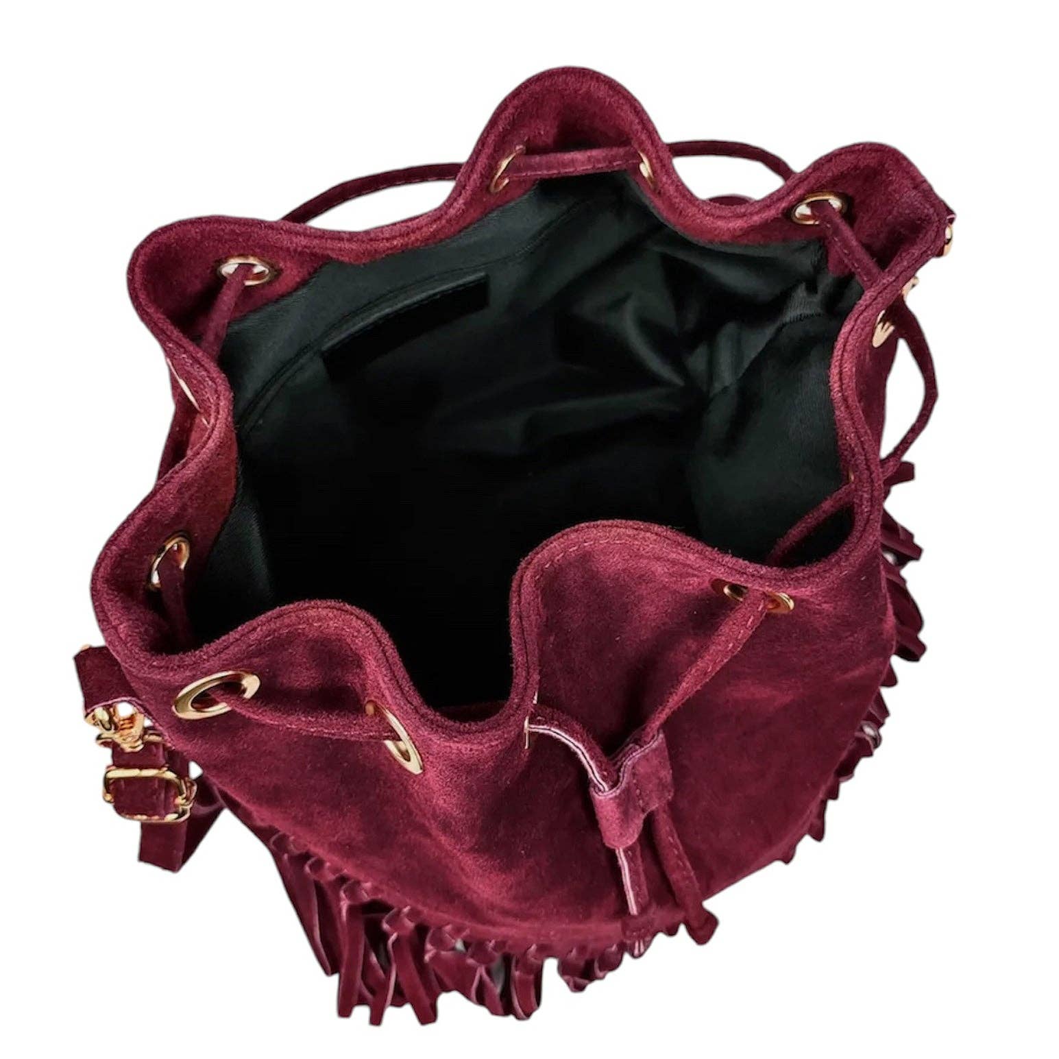 MODARNO - Vente Sac porté épaule – femme - Sac en daim Modarno à franges 26x13x26 cm3