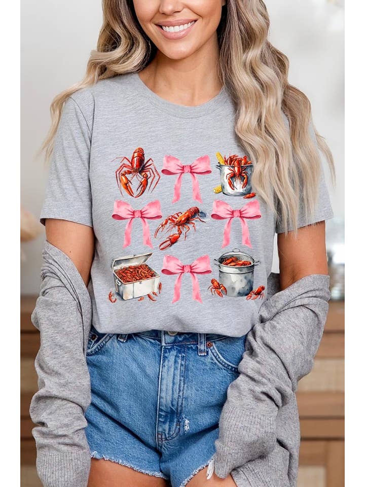 COLORBEAR - Wholesale T-Shirt (Graphic) - Women's - Crawfish Coquette Graphic Tee