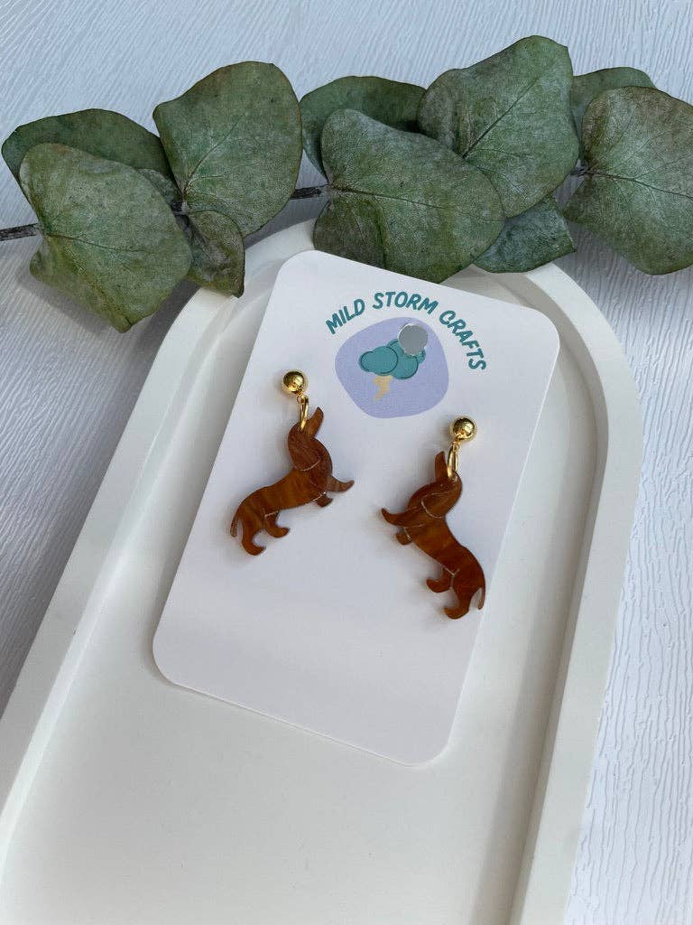 Mildstormcrafts - Wholesale Dangle Earrings - Acrylic earrings | Dachshund/Wiener Dogs4