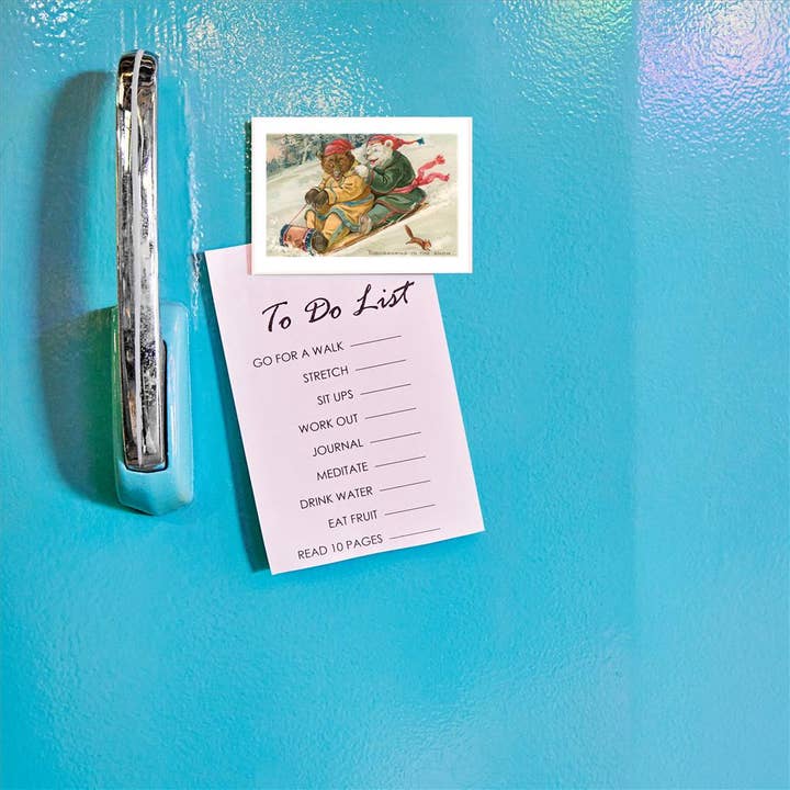 Found Image Press - Wholesale Magnet - Magnet AN-304 Fun Bears Tobogganing in Snow1