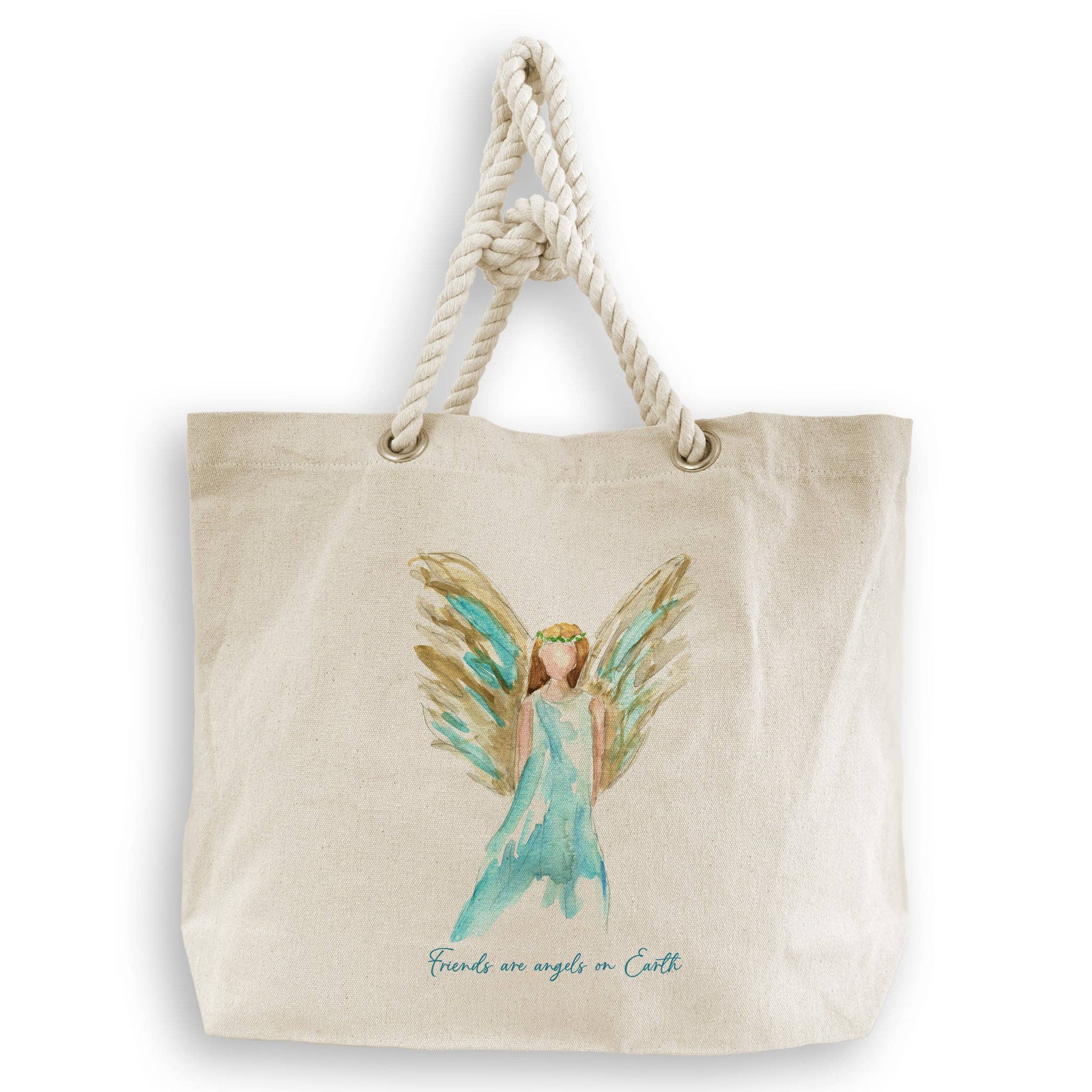 French Graffiti – Engroshandel Viskestykke – Blå himmelsk engel med venners citat6