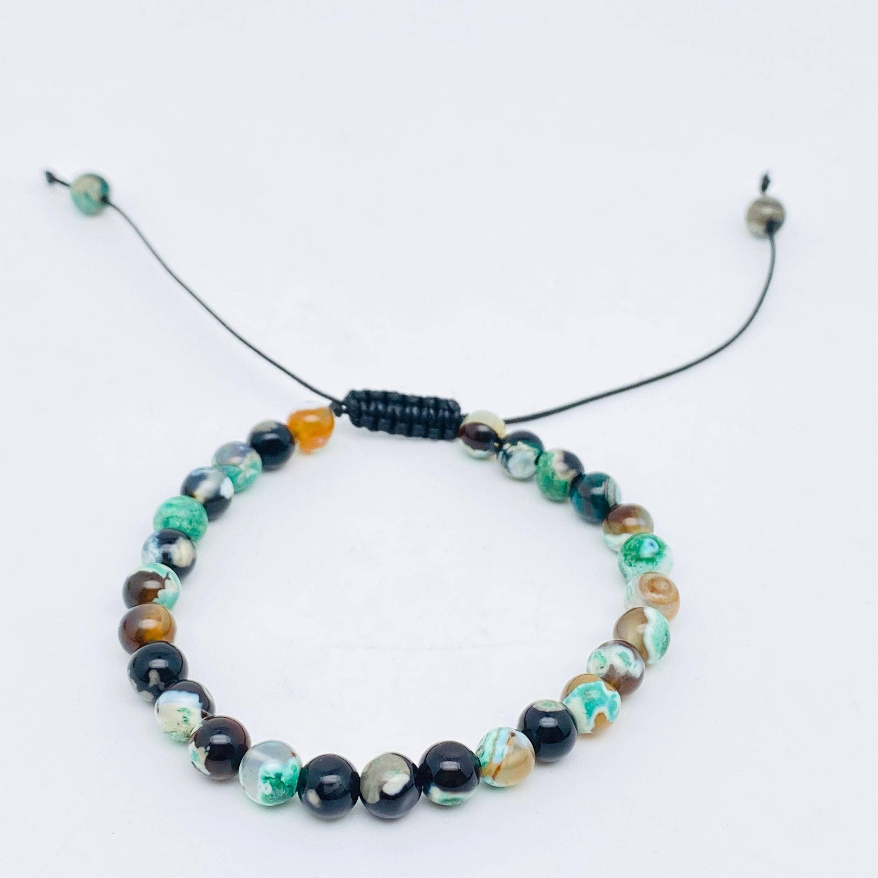 Mio Queena – wholesale Beaded bracelet – 6mm Natural Stone Hand Woven Stretch Bracelets42