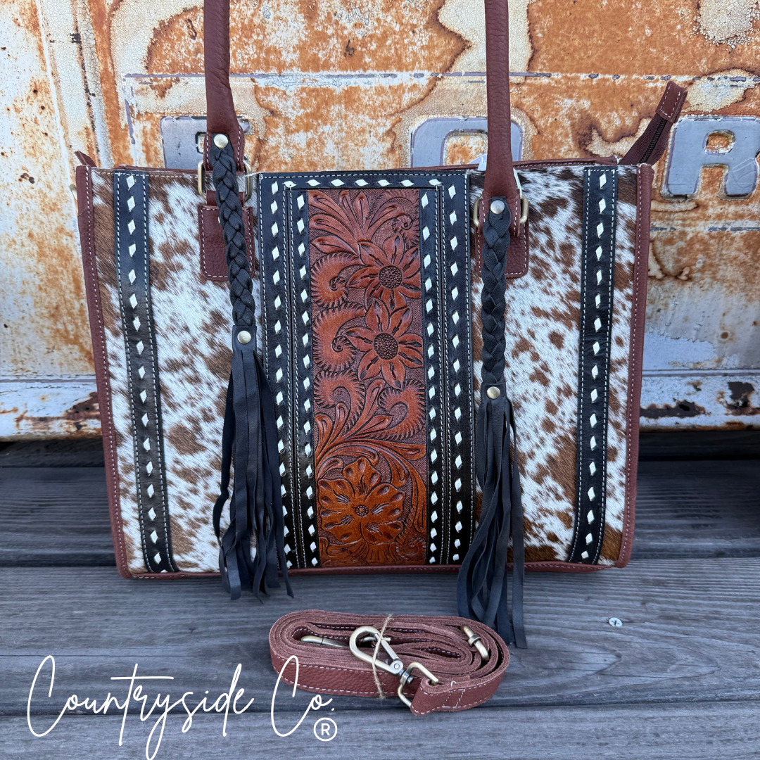 Texas Western Cowhide Bags and More - Wholesale Shoulder Bag - Women's - Primrose Leather Purse2