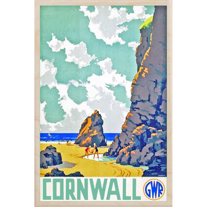 THE WOODEN POSTCARD COMPANY - Wholesale Postcard - CORNWALL sustainable wood postcard UK