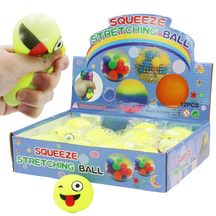 Tongue-Out Emoji Fluffy Slime Filled Squishy Toy - 12 pcs and other Purchase Wholesale emoji plush. Free Returns & Net 60 Terms on Faire trending on Faire.