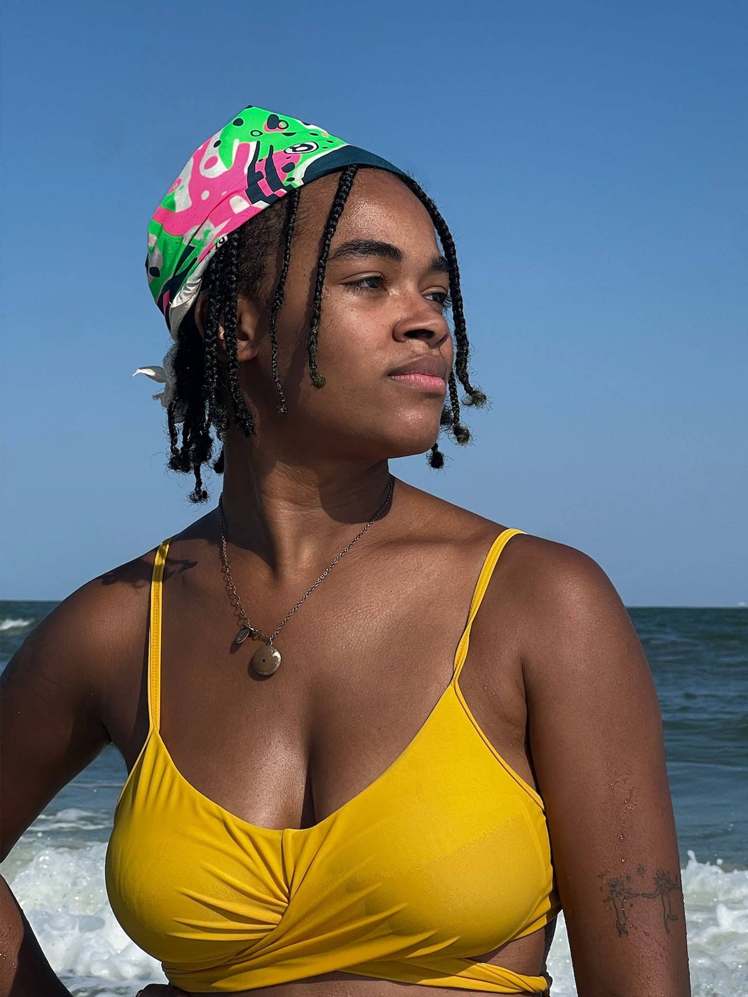 Wander Along - Vente Bandana – unisexe - Bandana en coton inspiré de la truite arc-en-ciel, 22 pouces, fabriqué aux États-Unis4