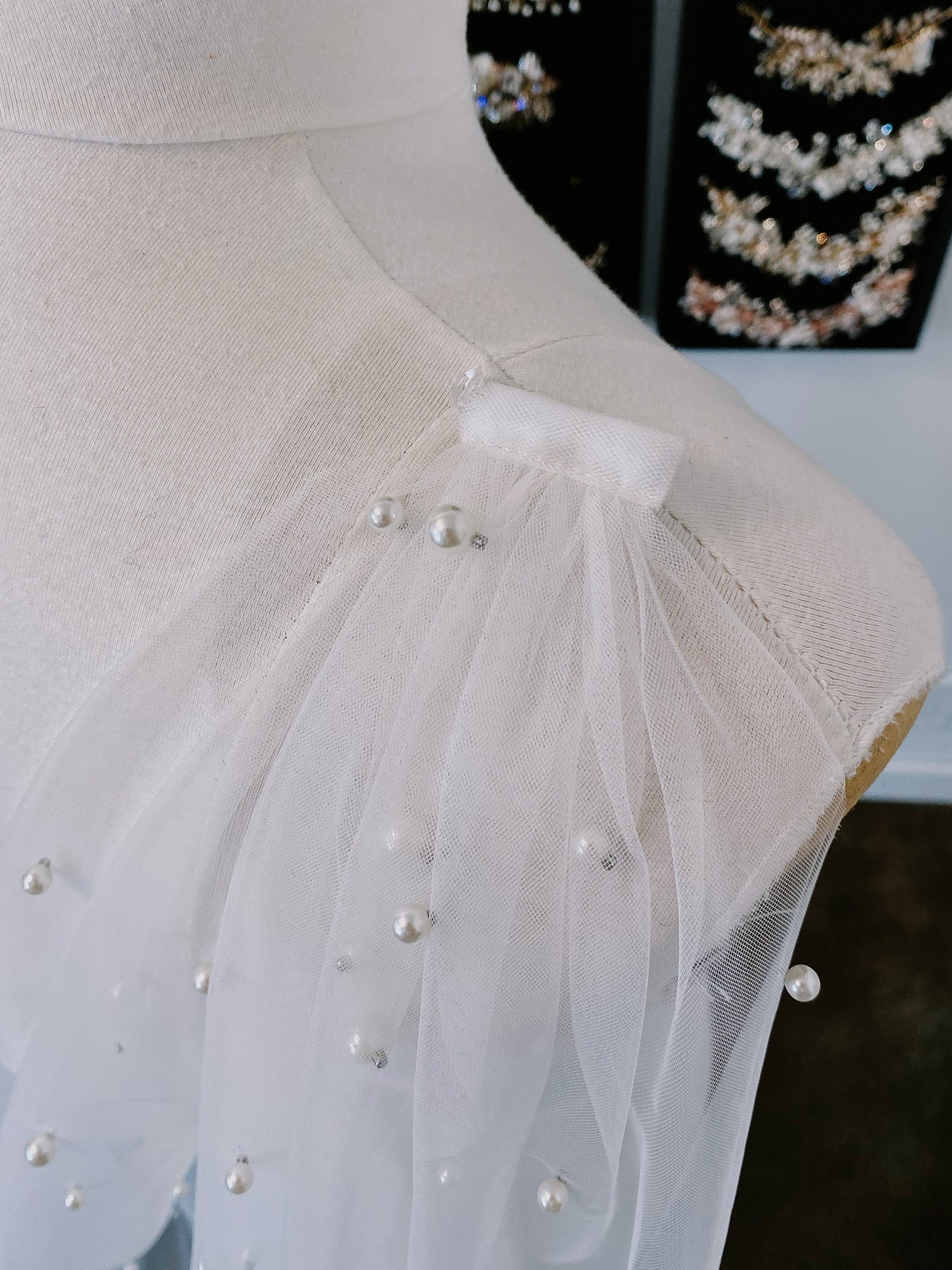 Brides and Belts - Wholesale Cape - Women's - Pearl Studded Cape5