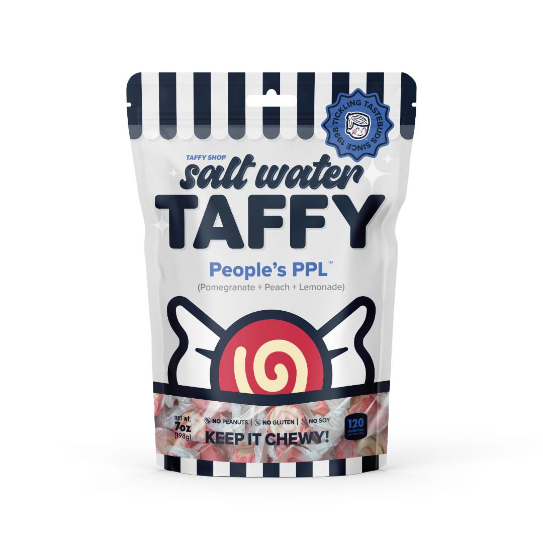 Taffy Shop - Wholesale Taffy - People's PPL™ Taffy (Pomegranate+Peach+Lemonade)