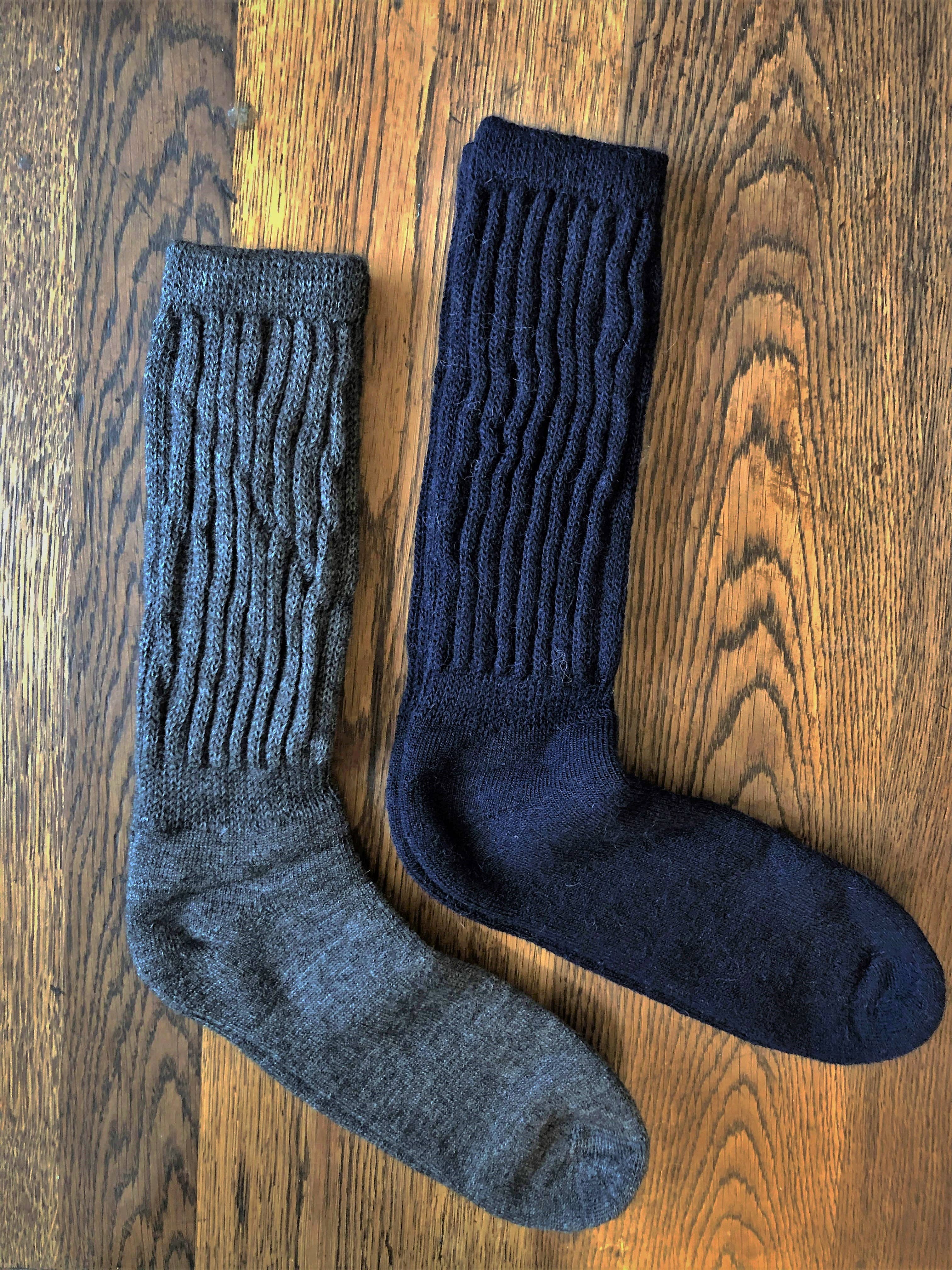 Samantha Holmes Alpaca Clothing and Gifts - Wholesale Socks - Unisex - Cosy Alpaca Rib Cushion Socks Larger size5