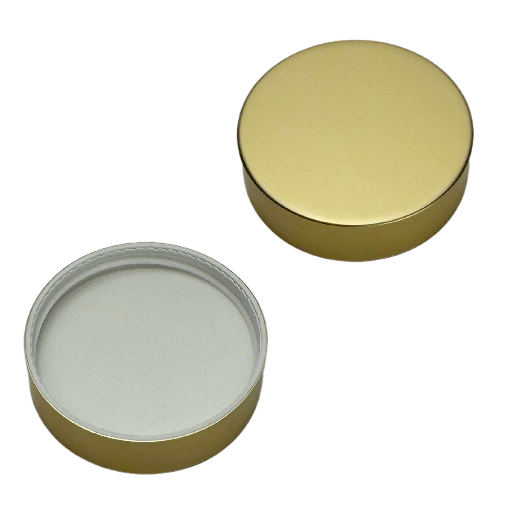 The Bottle Shoppe - Vente Pots - Pot en verre transparent de 120 ml à paroi droite avec couvercle doré brossé4