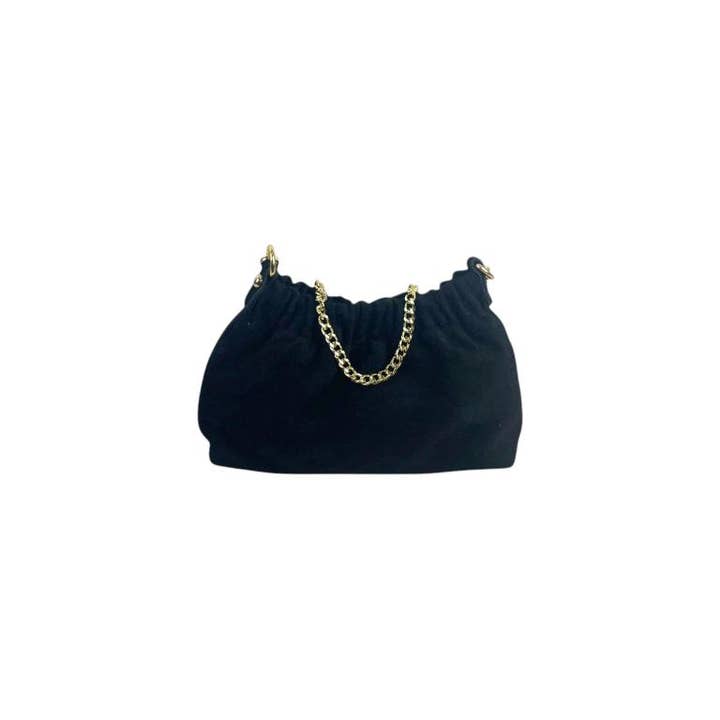 Chenson & Gorett - Wholesale Shoulder Bag - Women's - Bolso de cubo de ante de cuero genuino para mujer