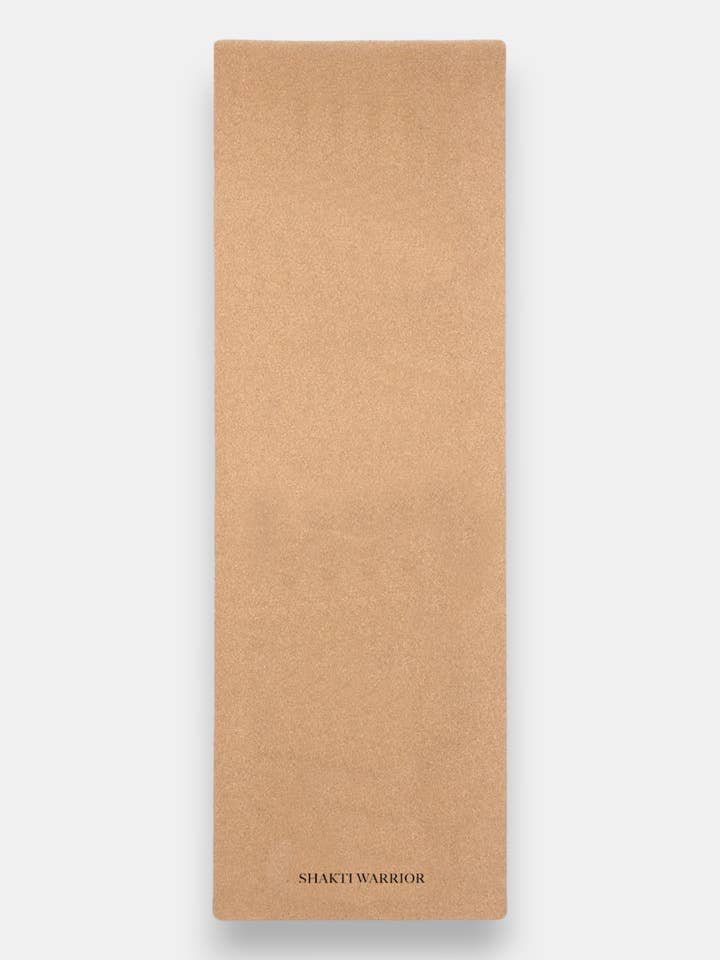 Aum Plain Cork Yoga Mat for wholesale by Shakti Warrior