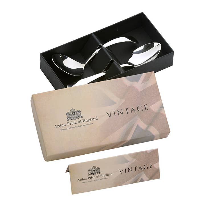 Vintage crèmekleurige pollepel en jamlepel voor wholesale door Arthur Price