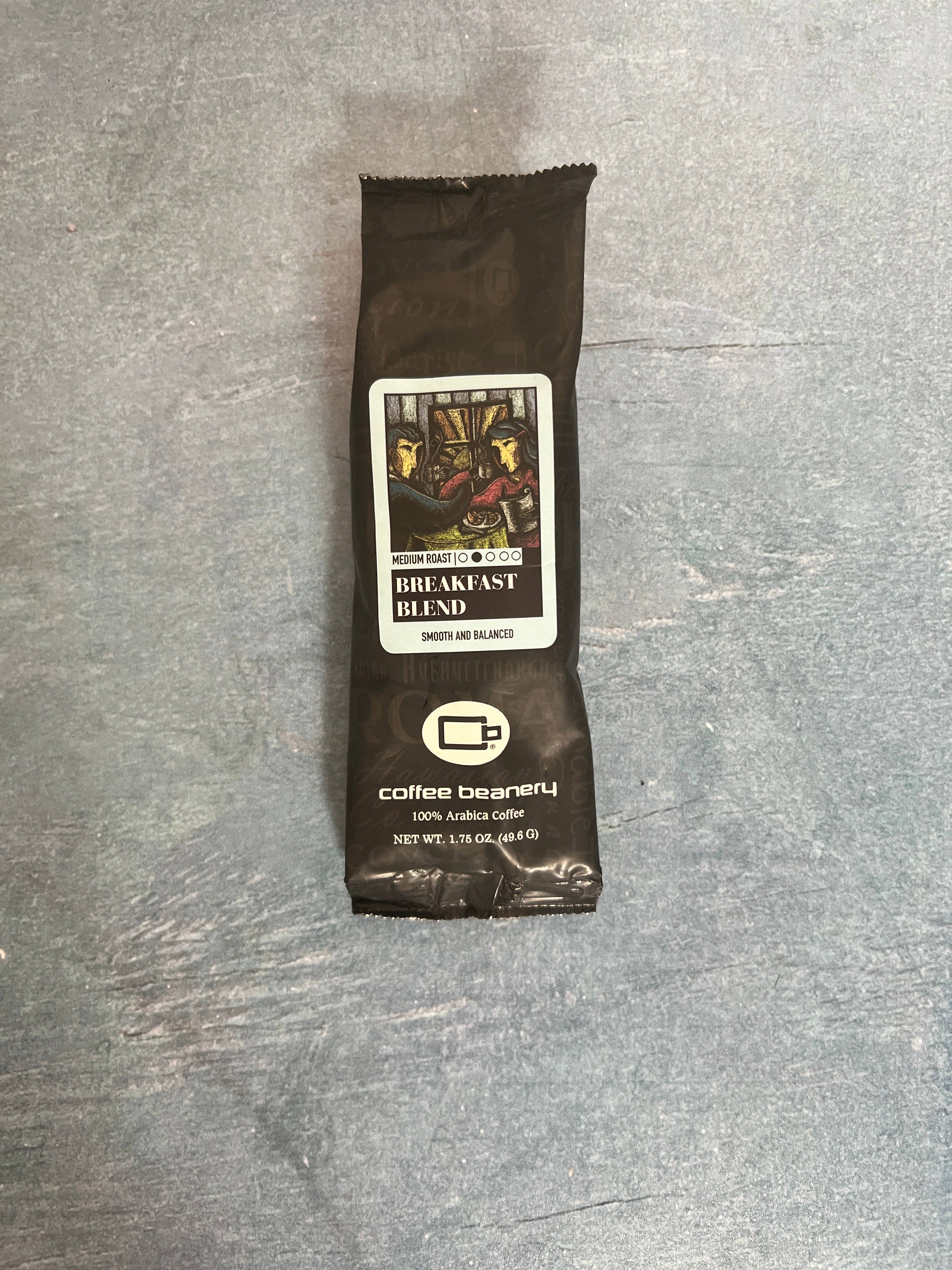 Coffee Beanery - Wholesale Ground Coffee - Breakfast Blend Specialty Coffee | 1.75 oz One Pot Sampler1