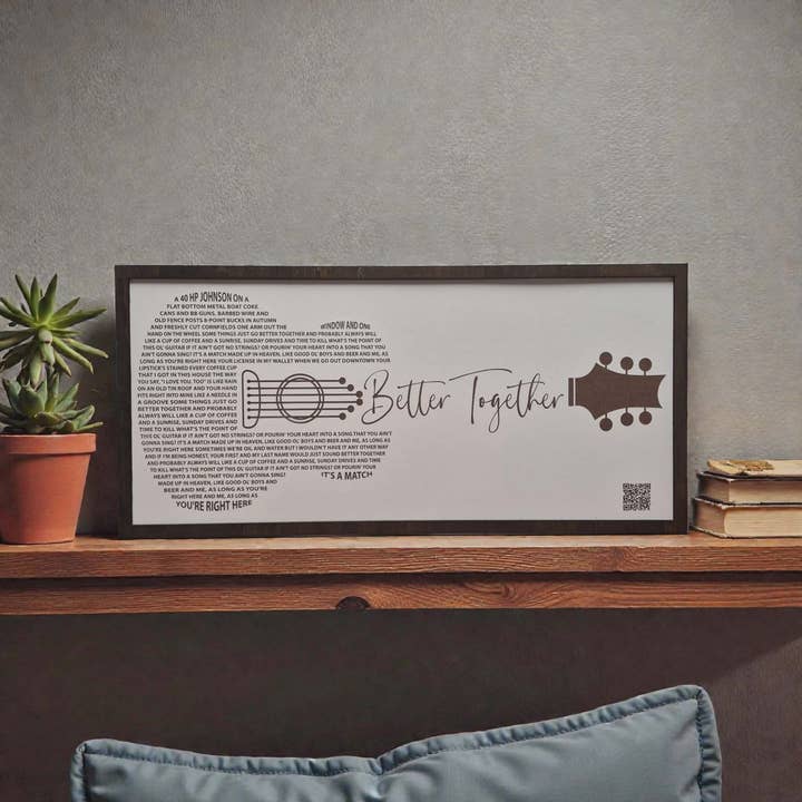 Luke Combs, country. western, unique, paroles de chanson, mariage pour la vente par Crates Etc