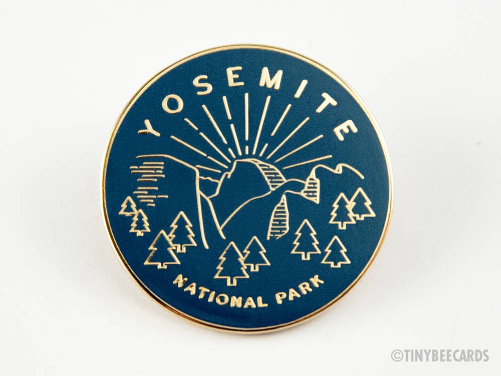 Tiny Bee Cards - Wholesale Lapel Pin/Button - Yosemite National Park Enamel Pin1