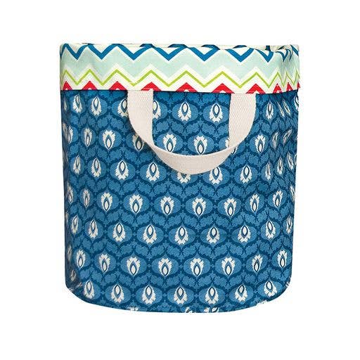 Heritage Lace - Wholesale Tote Bag - Women's - Nantucket 16x16x19 Multi-Colored Cotton Chevron/Damask Tote1