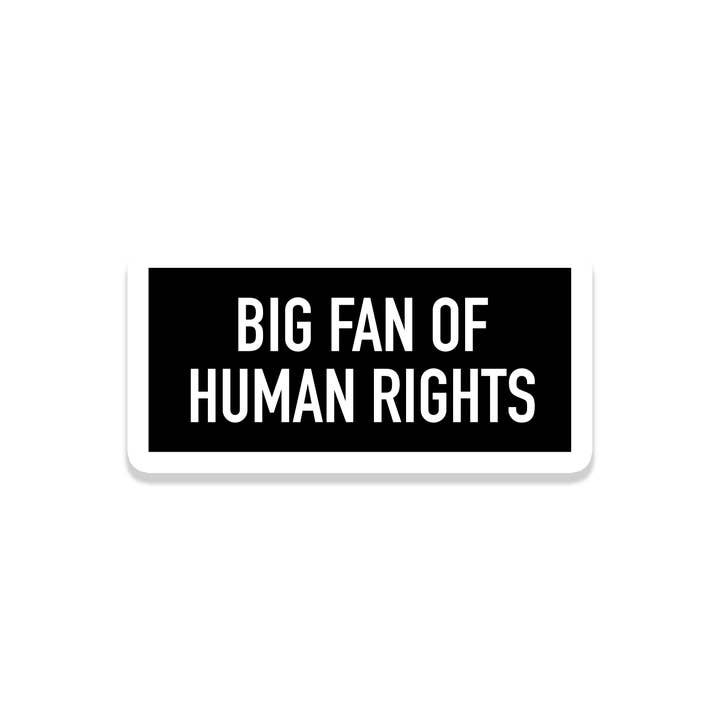 Human Rights Decal | Politics | Waterproof Bumper Sticker for wholesale by SlapPolitics Stickers