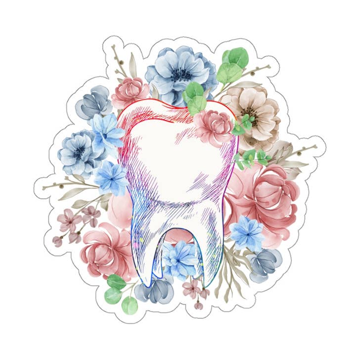 Stickers Fleur Dent pour la vente par LimenDime Market