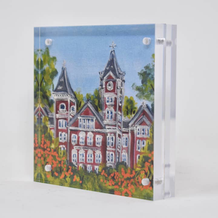 HAVE MERCY LLC - Wholesale Art Print - Auburn Landmark Acrylic Block - 4x4