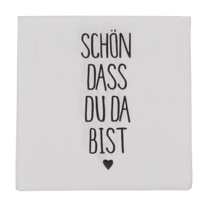 Out of the blue KG - Wholesale Disposable Napkin - Paper napkins, Schön dass du da bist,3