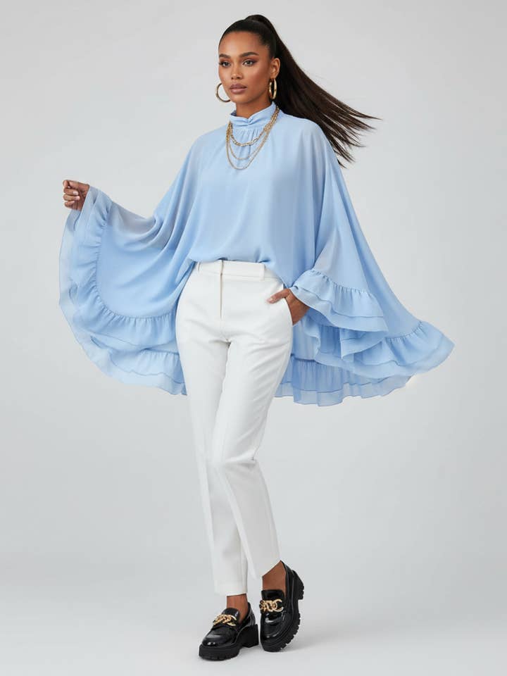 Kvinders Capejakke MIDTOWN COUTURE BYMANYC ® New York for engroshandel hos BYMANYC NEW YORK