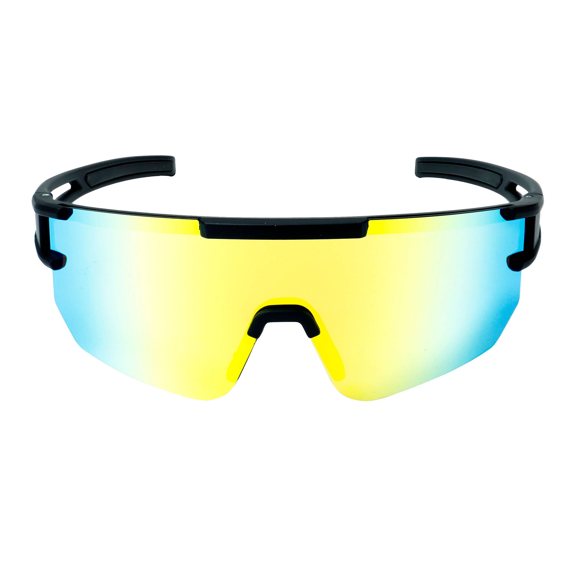 jaune Lunettes de sport SUNSPARK noires avec verres verts dorés en vente sur Faire1