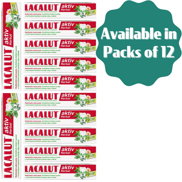 LACALUT - WHOLESALE - Wholesale Toothpaste - LACALUT® HERBAL 75ml - RRP $13.955