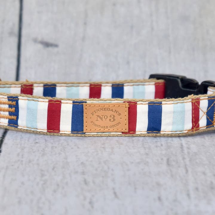 1 inch Mariner Stripe Collar for wholesale by Finnegan’s Standard Goods