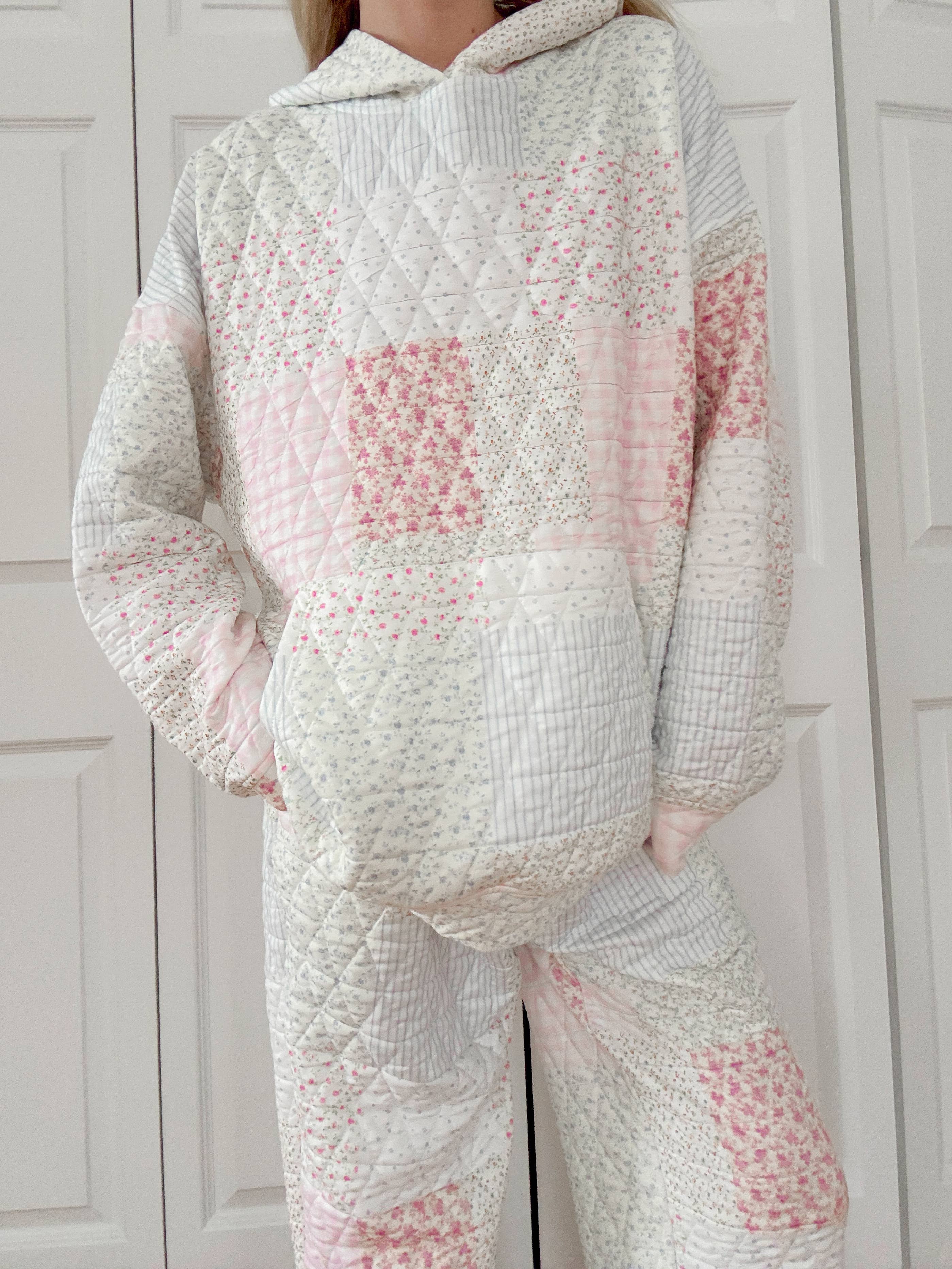 Quilted Pastel Hoodie for wholesale on Faire6