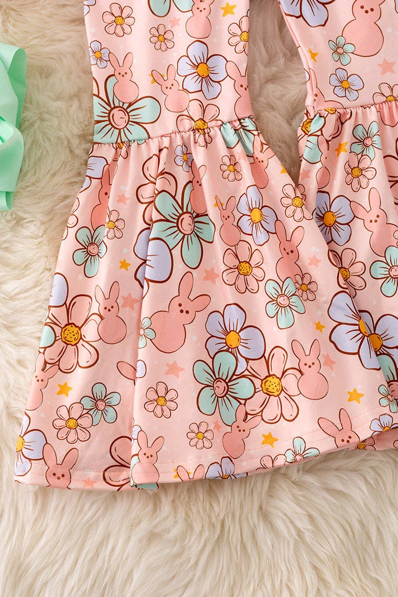 Kids Charm Online - Wholesale Top & Pant Set - Kids - "Easter Hunting Squad" Lt. Coral 2 piece set. OFG50275 SOL2