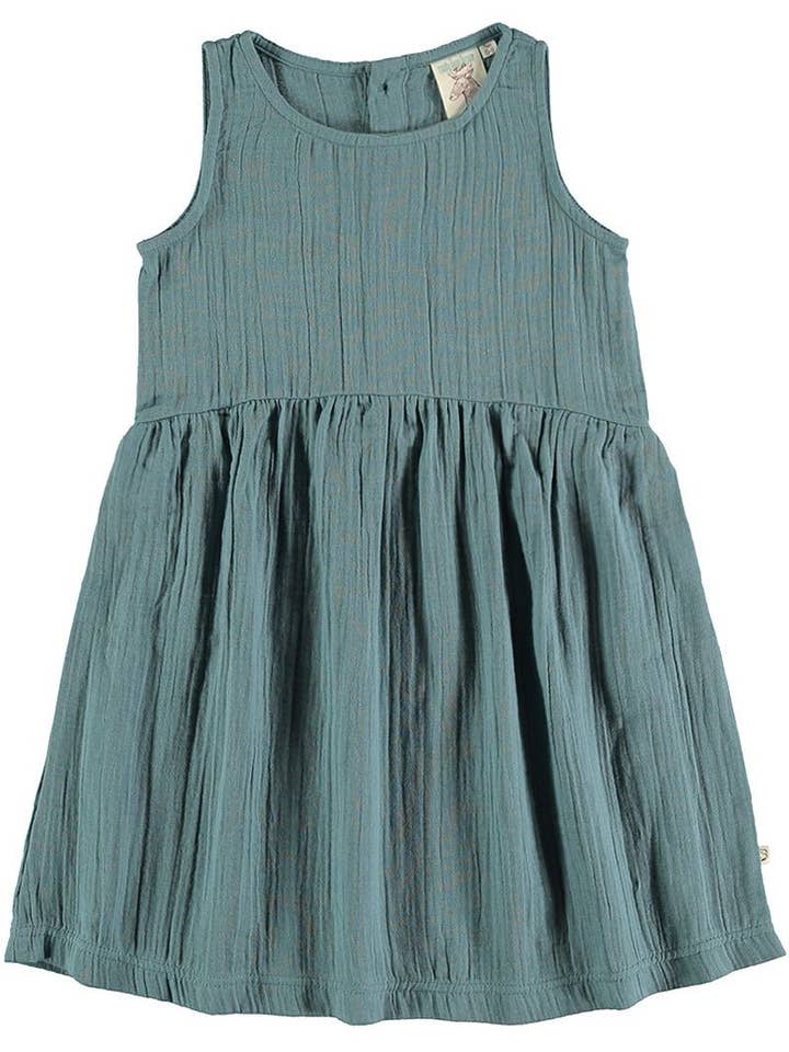 Wendbares blaues Kleid mit Riemen für den Großhandel von Tiralahilacha