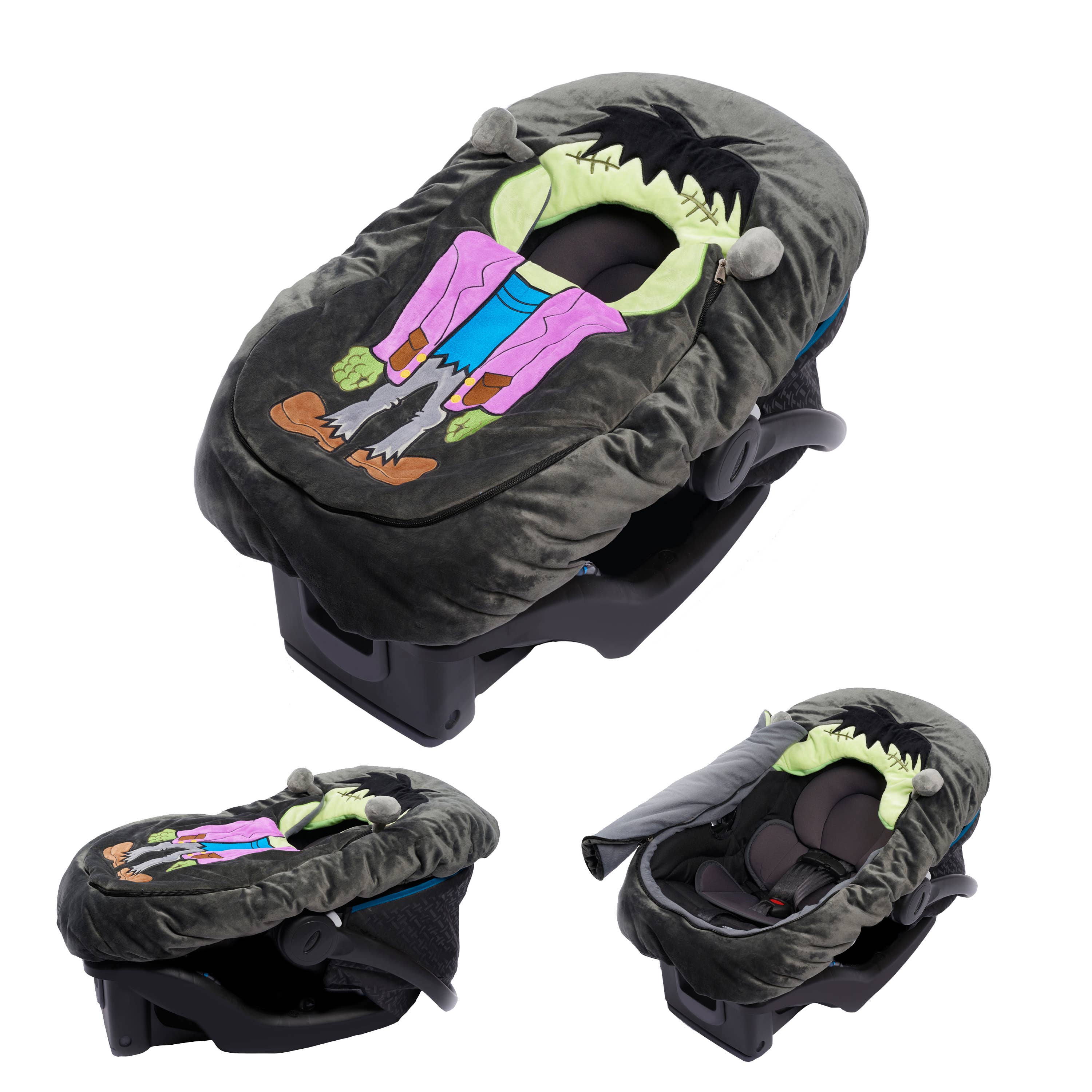 MaterialJill - Wholesale Car Seat Cover - Kids & Baby - Car Seat Cover, Baby Shower, Christmas Gift - Frankenstein2
