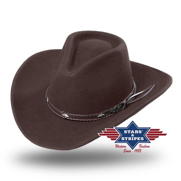 Stars & Stripes® - Wholesale Cowboy Hat - Unisex - Western wool felt hat - Dallas Brown