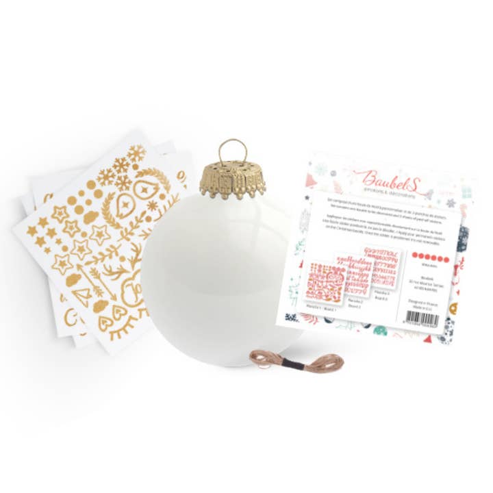 DIY Christmas ball sticker kit for wholesale by Baubels
