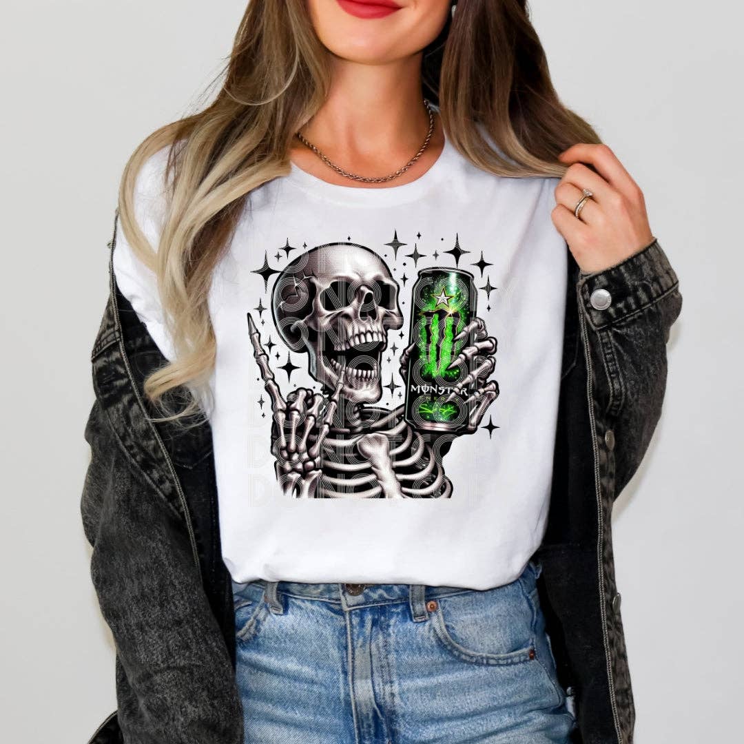 Cash & Drix Wholesale - Wholesale T-Shirt (Graphic) - Women's - Skellies Drink Monster - Tee0