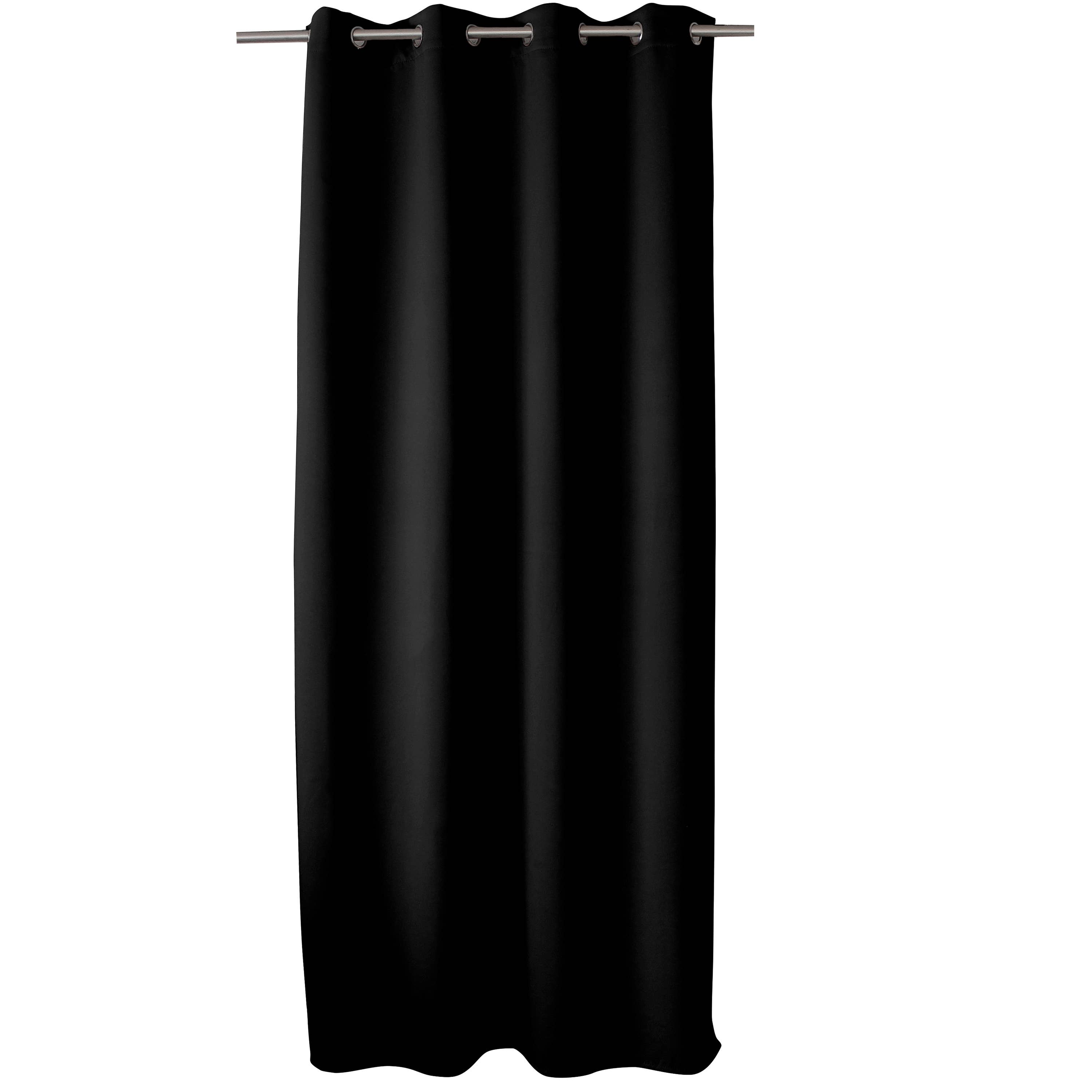 DECOSTARS - CmaDECO - Wholesale Curtain - Blackout Curtain with Grommets, 140x240cm, Liquorice Collection5