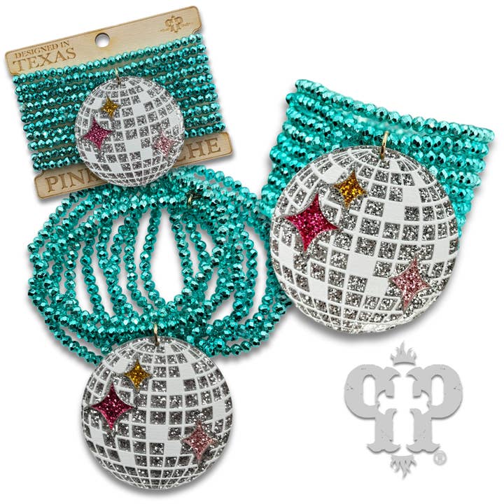 Pink Panache Brands - Wholesale Charm/Dangle Bracelet - Disco ball charm bracelet10