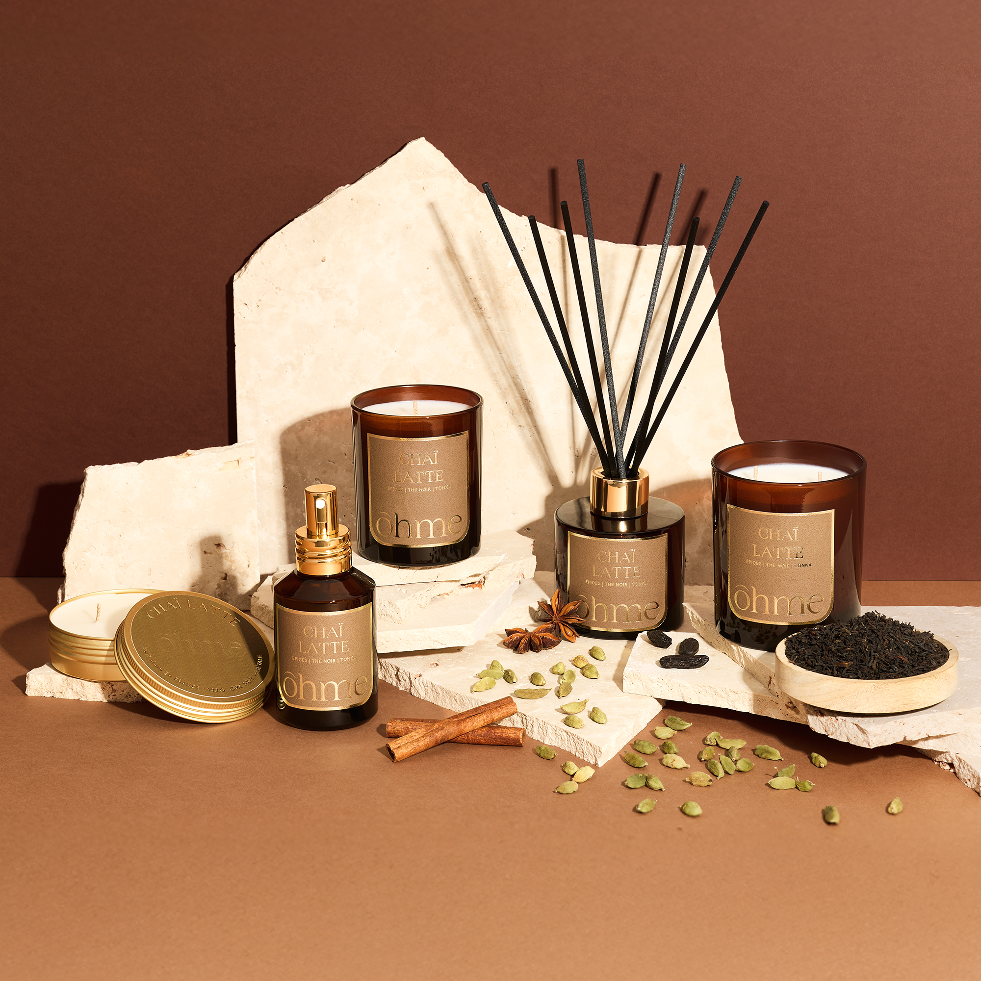 ōhme - Wholesale Room & Linen Spray - Chai Latte Room Spray | Plant-based, 100ml3