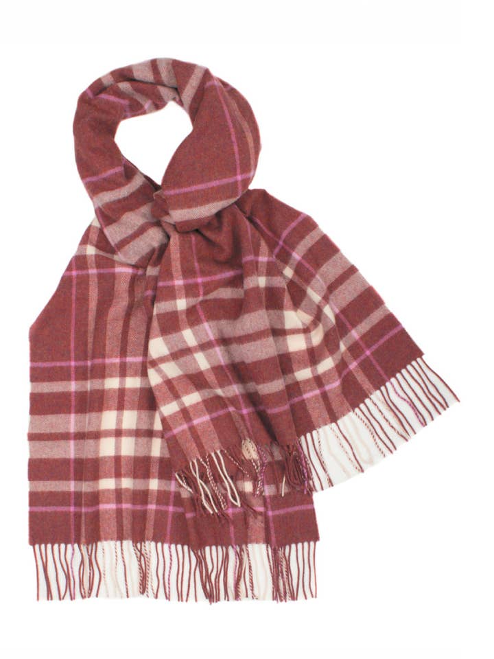 Glen Prince Check Lambswool Stole for wholesale by Glen Prince