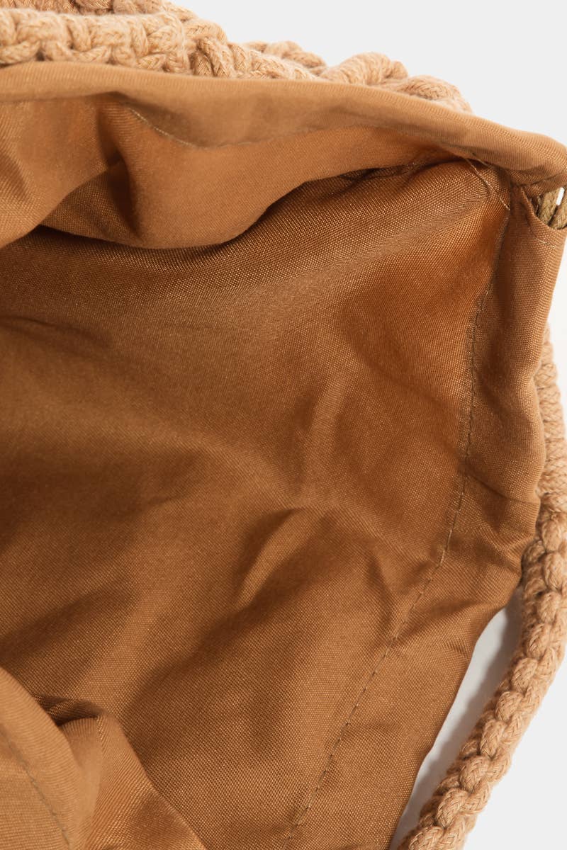 Collections by Fame Accessories - Wholesale Tote Bag - Women's - Intricate Woven Pattern Tote Bag2